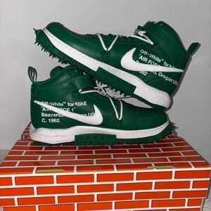 Off-White x Nike Air Force 1 Mid SP LTHR Green – Size 13M
